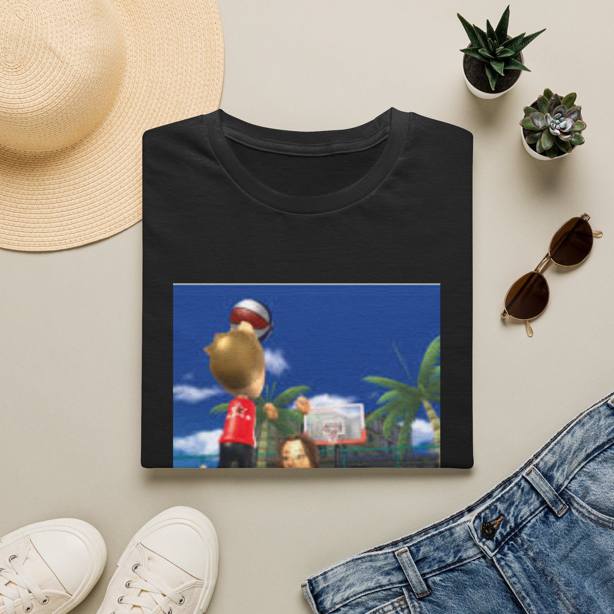 We Ball Basketball T-Shirt — Retro Cartoon Court Graphic Tee