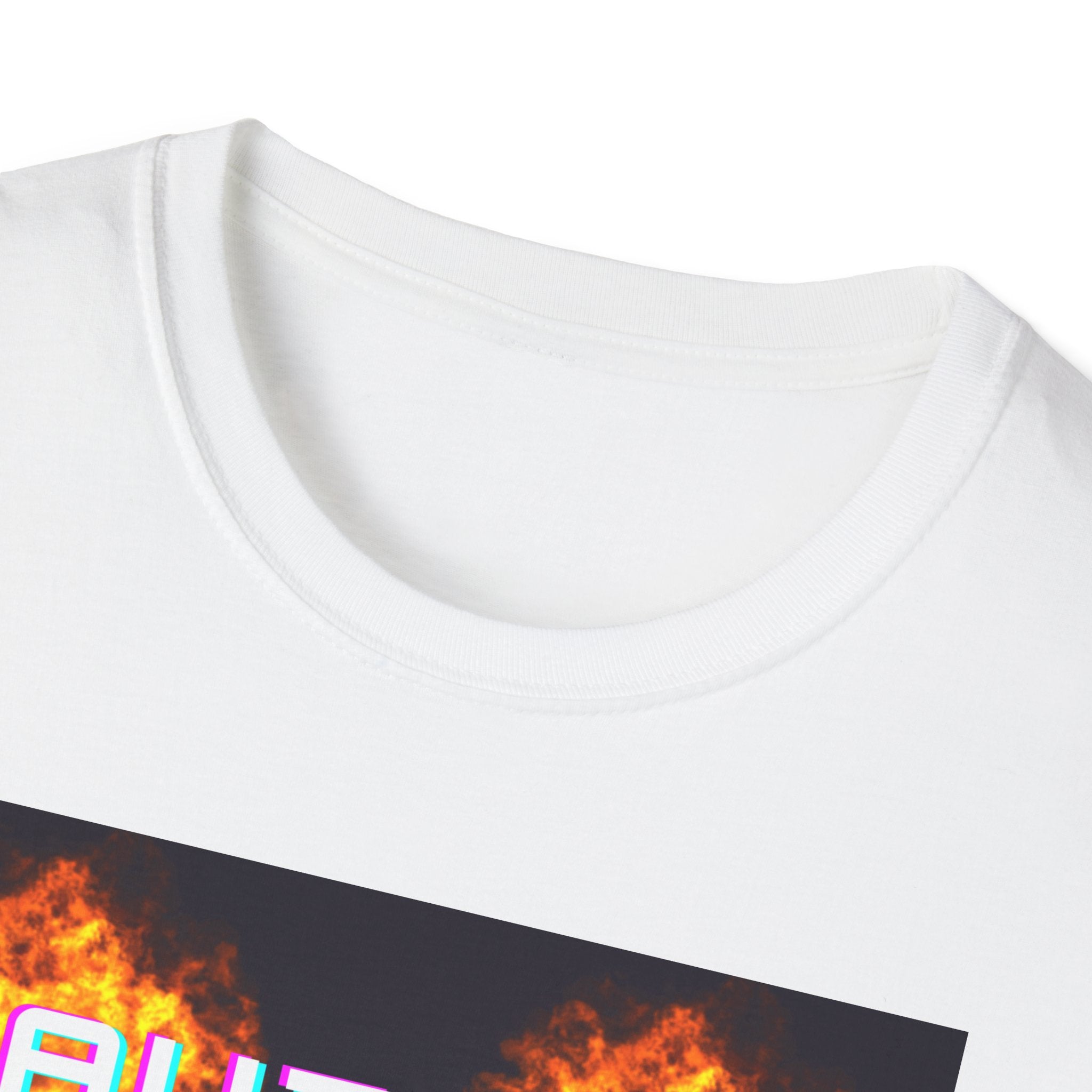 Autism Awareness T-Shirt — Dino & Train Retro Flame Design